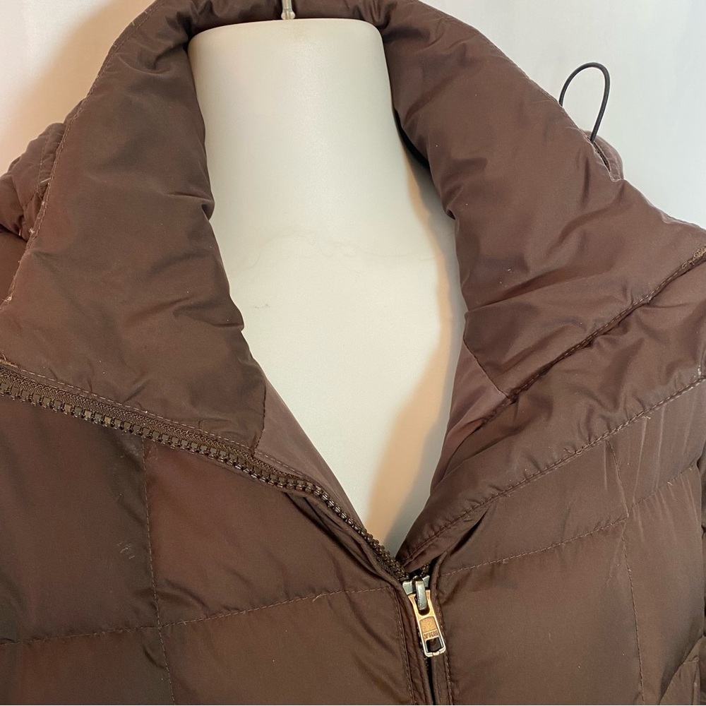 PATAGONIA Down With It Square Quilted Brown Puffer Coat Parka - Picture 3 of 11